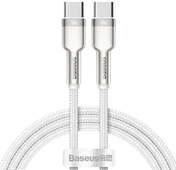 Купить Кабель Baseus Cafule (CATJK-C02) USB-C/USB-C 100W 1m (White)